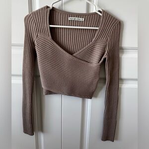 Abercrombie LuxeLoft Slim Wrap Sweater